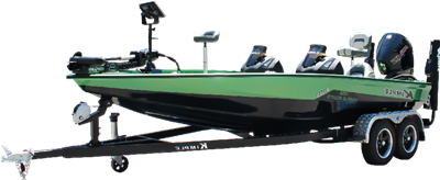 19 pėdų aliuminio srauto linijos boso valtis